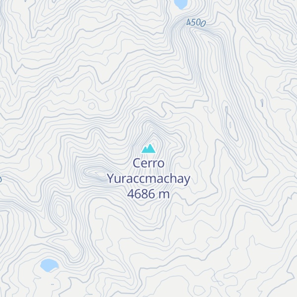 Map of Cerro Yuraccmachay