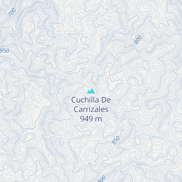 Map of Cuchilla De Carrizales