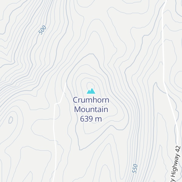 Map of Crumhorn Mountain