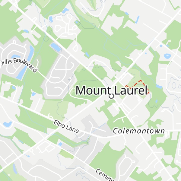 Map of Mount Laurel