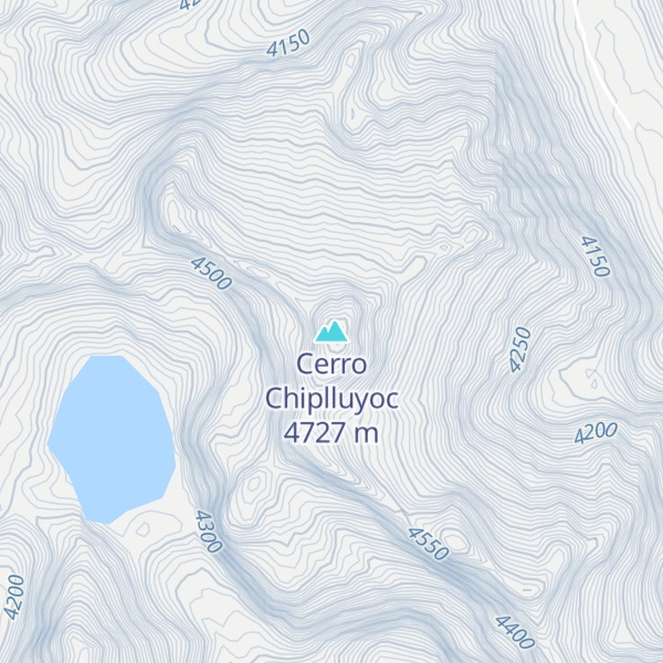 Map of Cerro Chiplluyoc