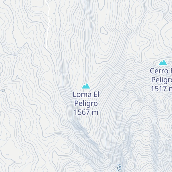 Map of Loma El Peligro