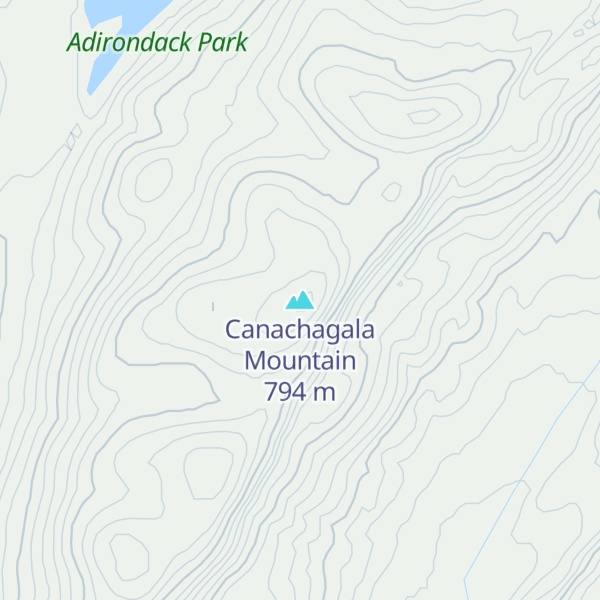 Map of Canachagala Mountain