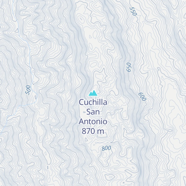 Map of Cuchilla San Antonio