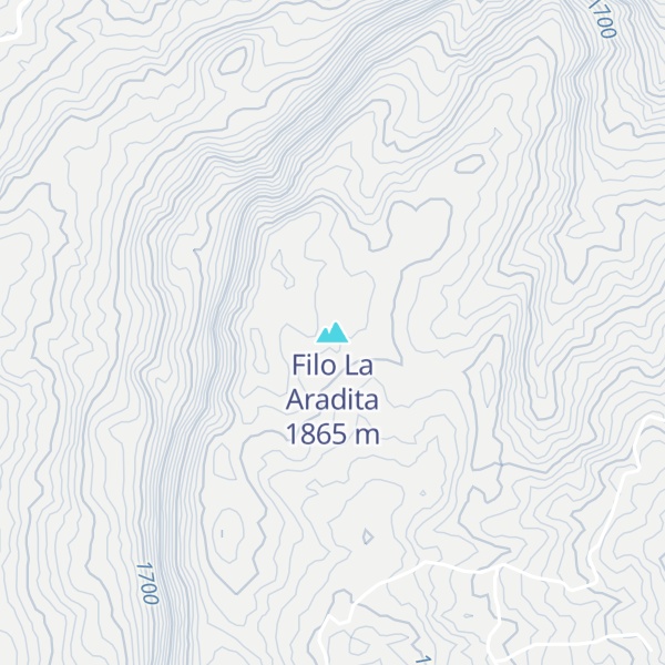 Map of Filo La Aradita