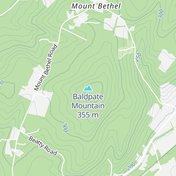 Map of Baldpate Mountain