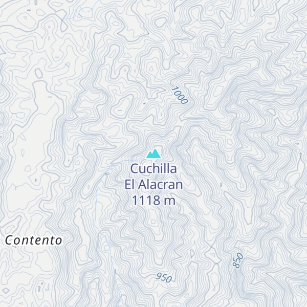 Map of Cuchilla El Alacran