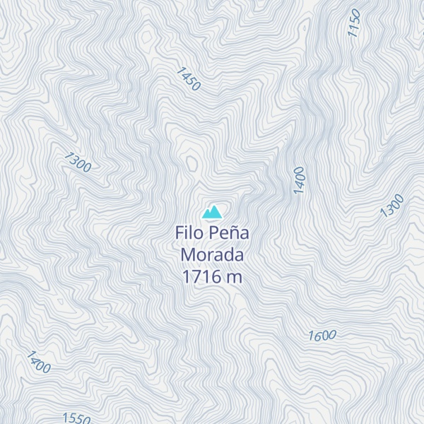 Map of Filo Peña Morada