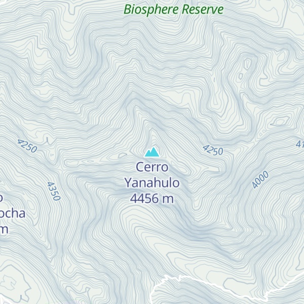 Map of Cerro Yanahulo