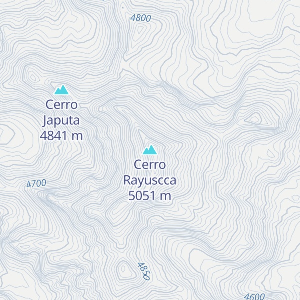 Map of Cerro Rayuscca