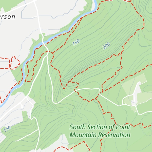 Map of Point Mountain