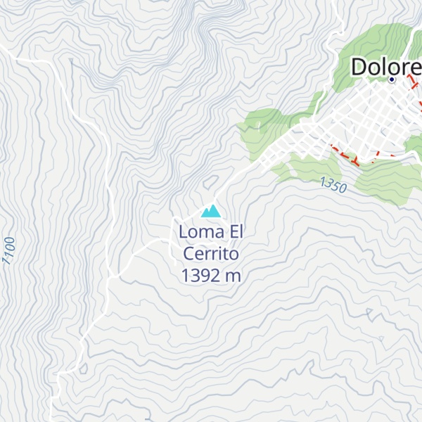 Map of Loma El Cerrito
