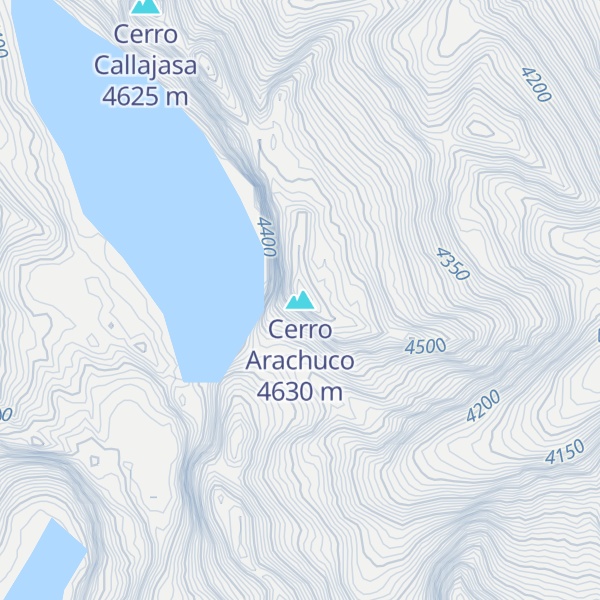 Map of Cerro Arachuco