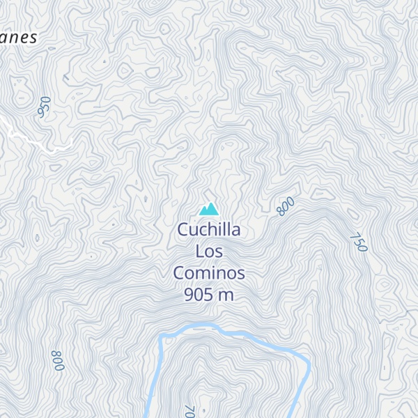 Map of Cuchilla Los Cominos
