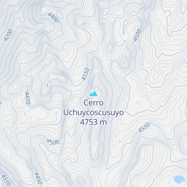 Map of Cerro Uchuycoscusuyo