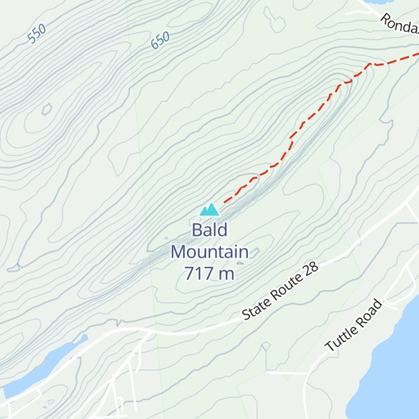 Map of Bald Mountain
