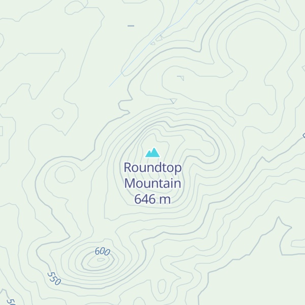 Map of Roundtop Mountain