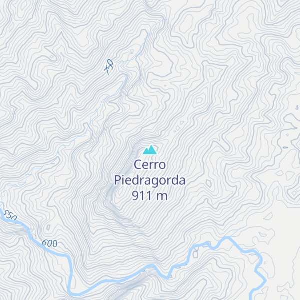Map of Cerro Piedragorda