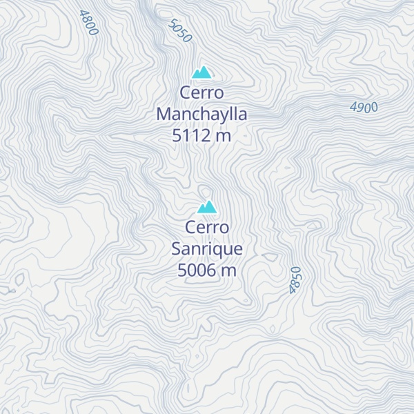 Map of Cerro Sanrique