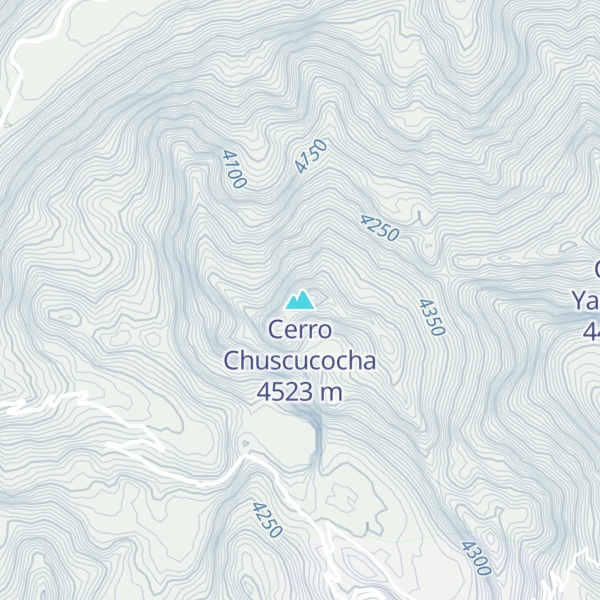 Map of Cerro Chuscucocha