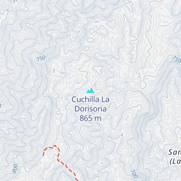 Map of Cuchilla La Dorisoria