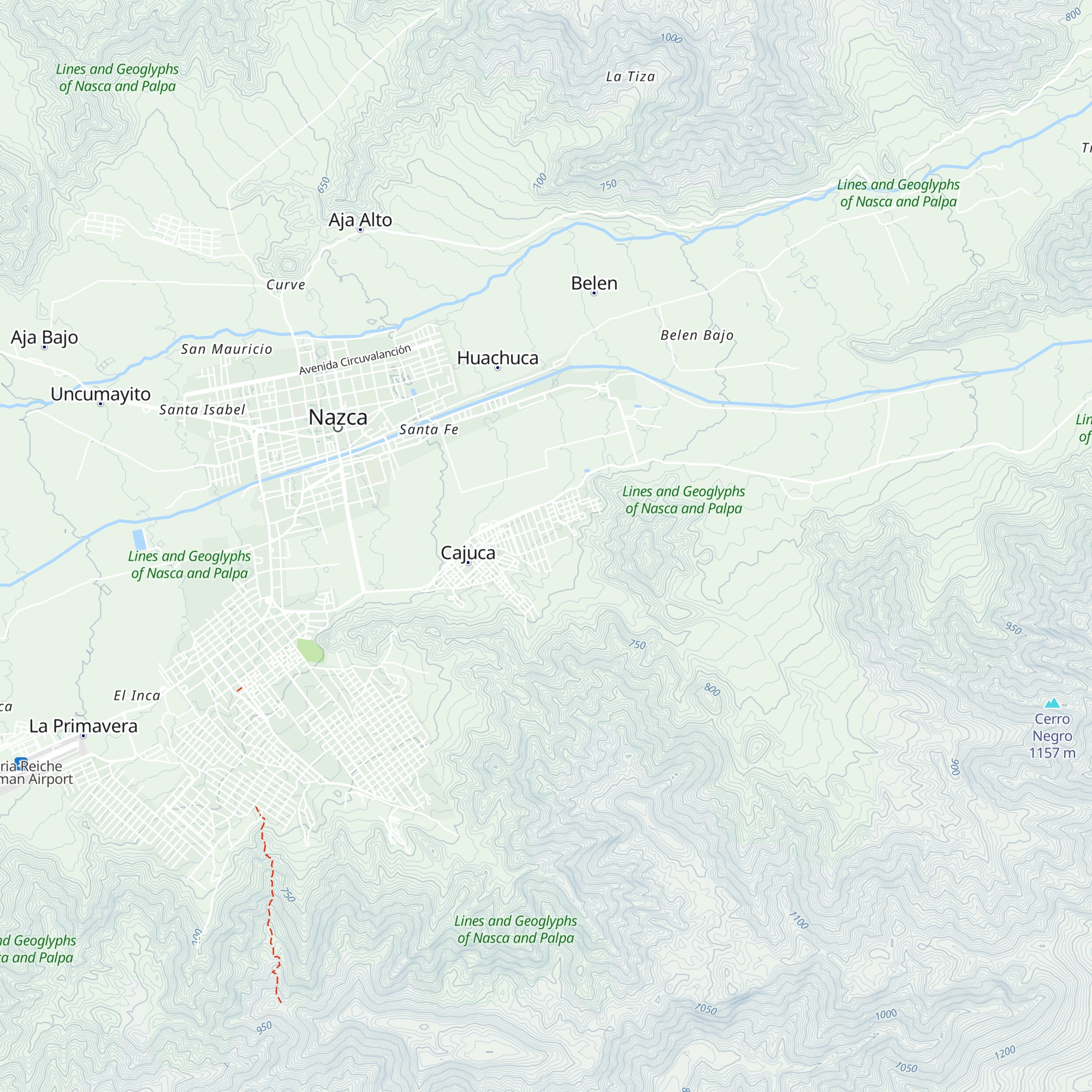 El Telar map