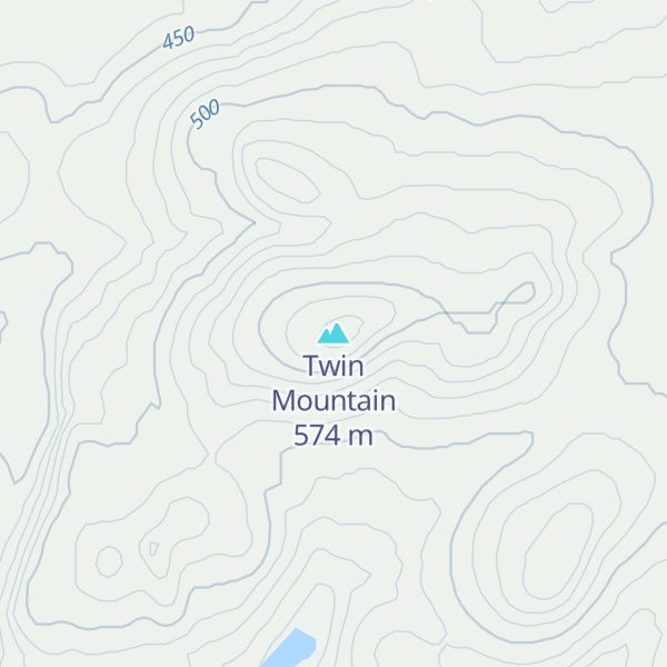 Map of Twin Mountain