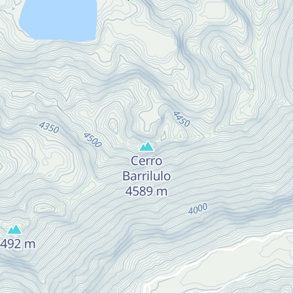 Map of Cerro Barrilulo