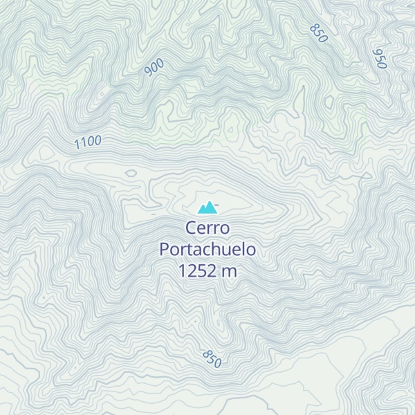 Map of Cerro Portachuelo