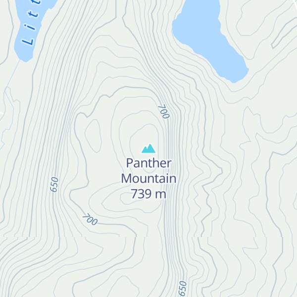 Map of Panther Mountain