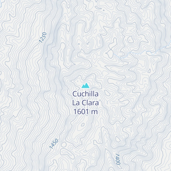 Map of Cuchilla La Clara
