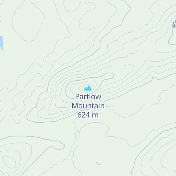 Map of Partlow Mountain