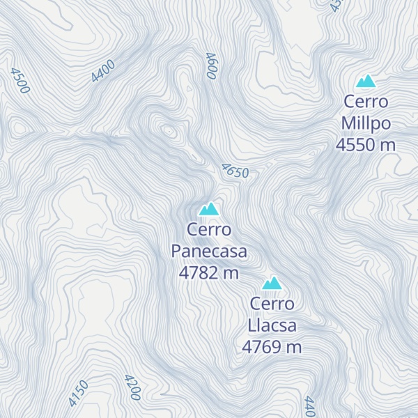 Map of Cerro Panecasa