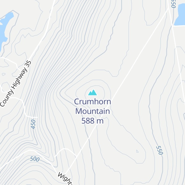 Map of Crumhorn Mountain