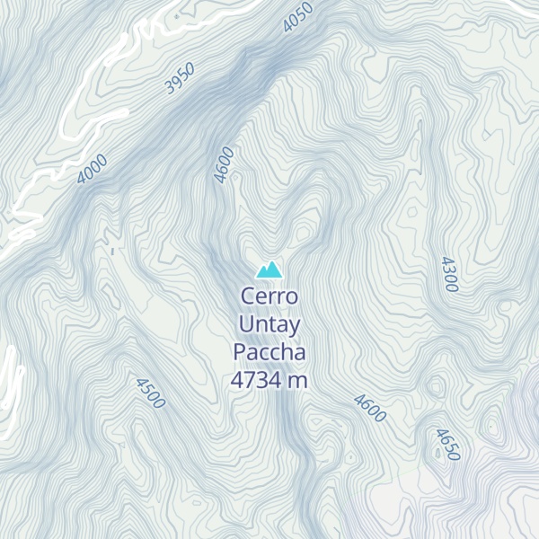 Map of Cerro Untay Paccha