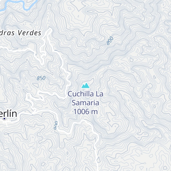 Map of Cuchilla La Samaria
