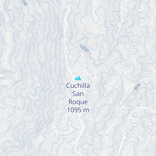 Map of Cuchilla San Roque