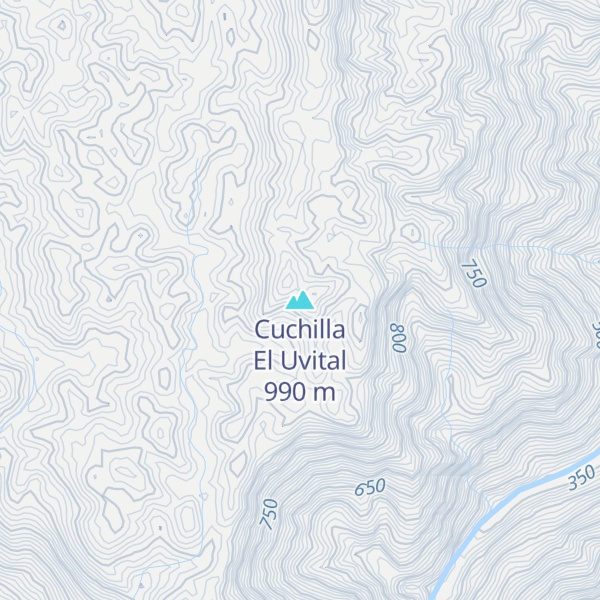 Map of Cuchilla El Uvital