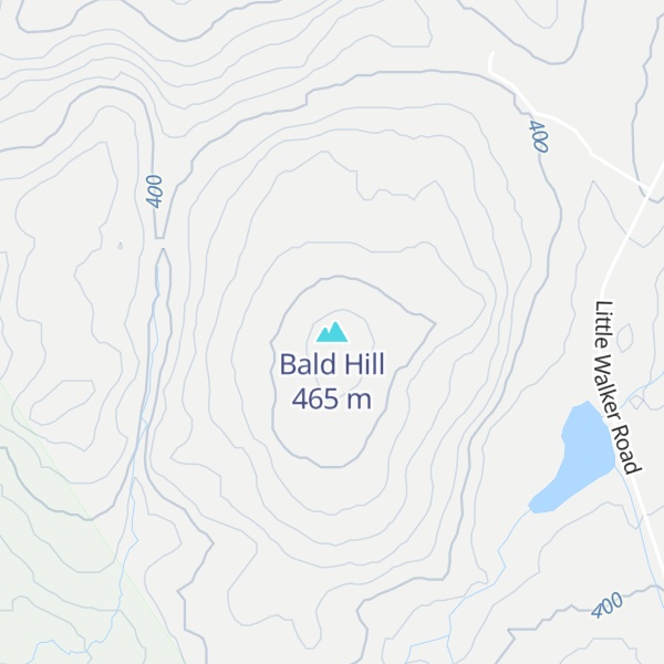 Map of Bald Hill