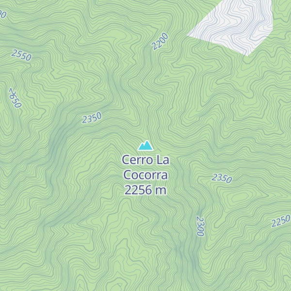 Map of Cerro La Cocorra