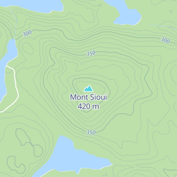 Map of Mont Sioui