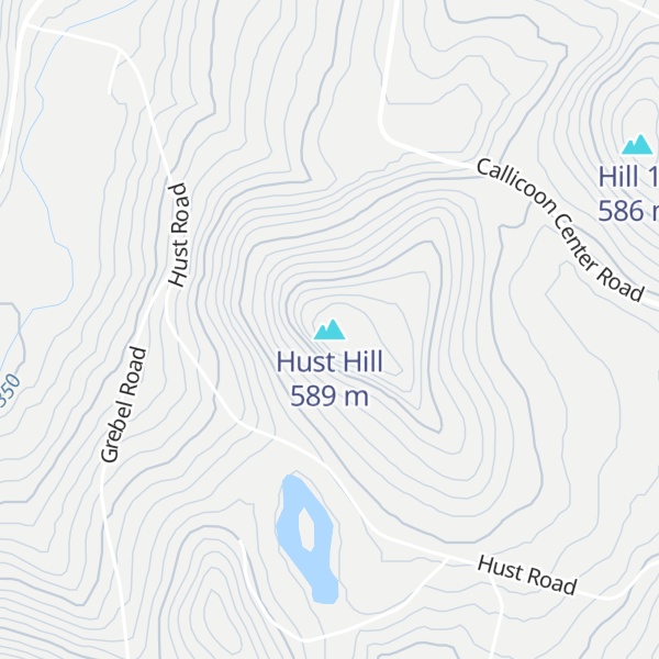 Map of Hust Hill