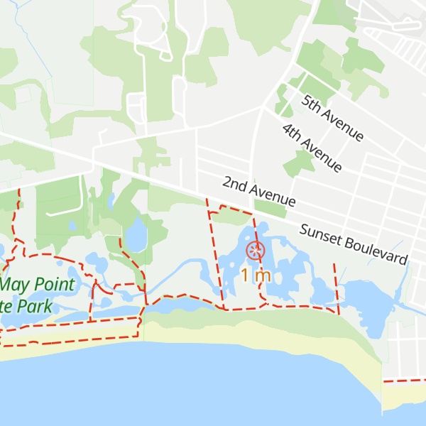 Map of South Cape May Meadows Welcome Center