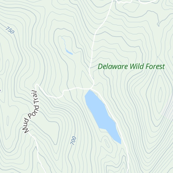 Map of Trout Pond North Lean-To