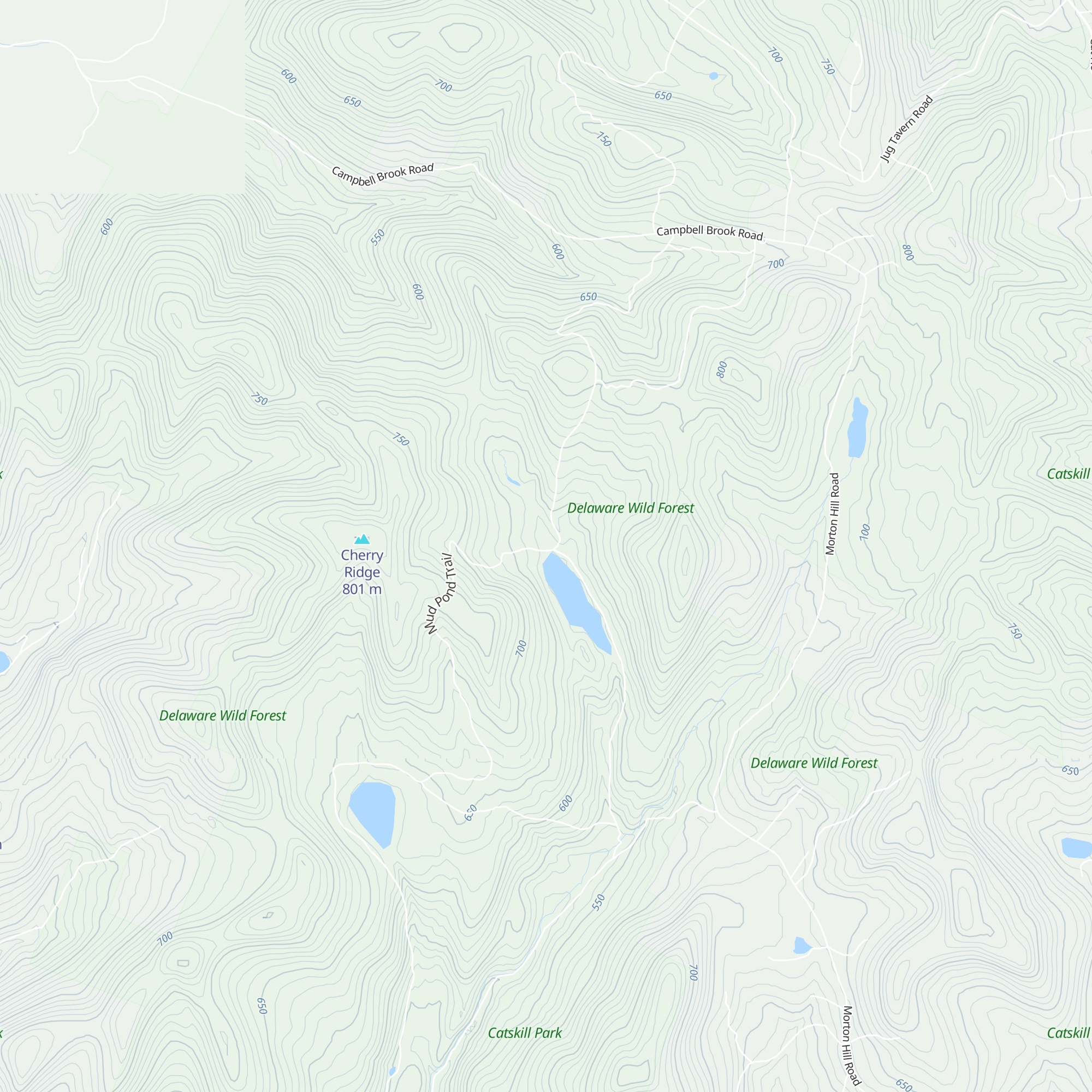 Trout Pond North Lean-To map