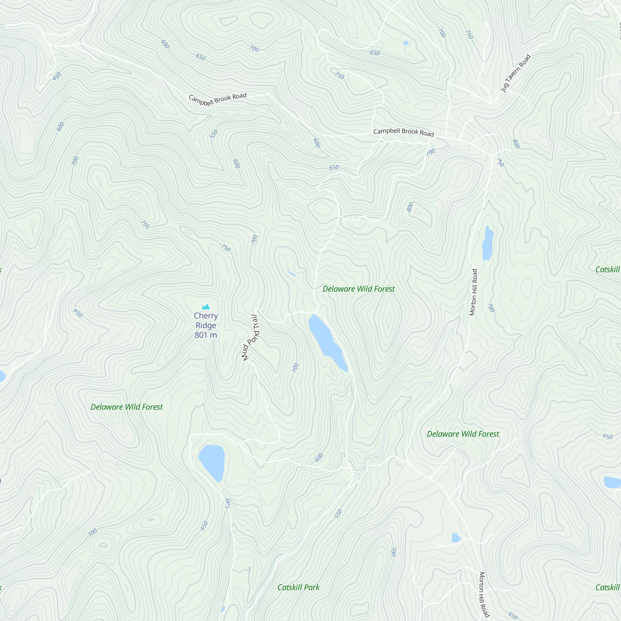 Trout Pond North Lean-To map