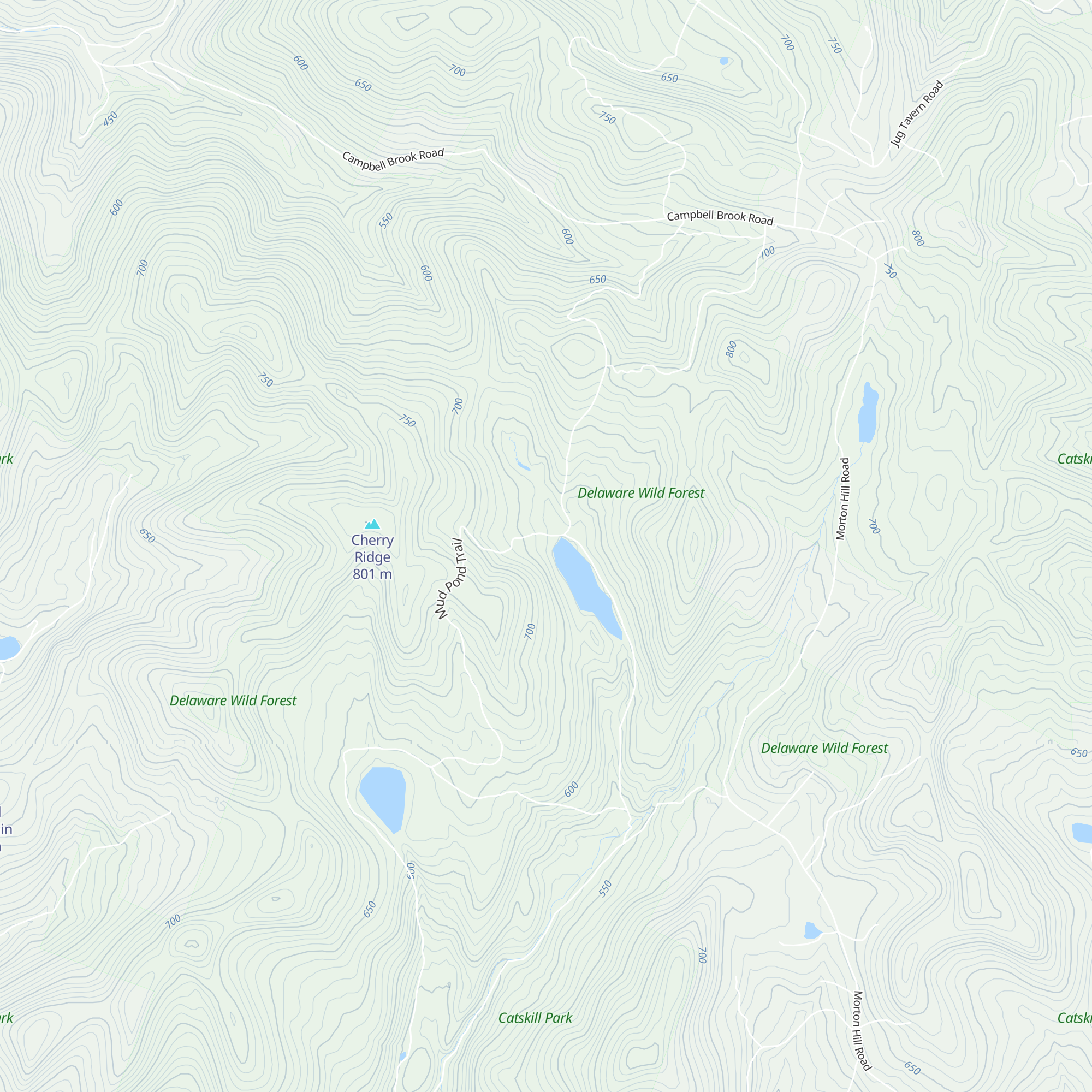 Trout Pond South Lean-To map