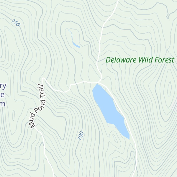 Map of Trout Pond South Lean-To