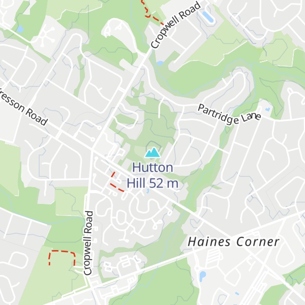Map of Hutton Hill