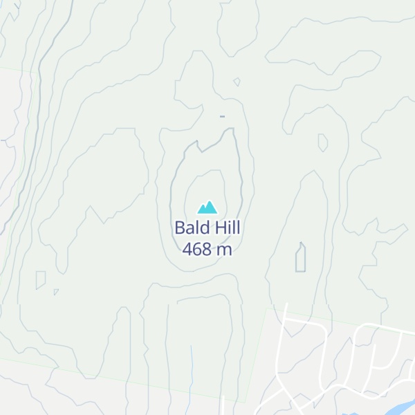 Map of Bald Hill